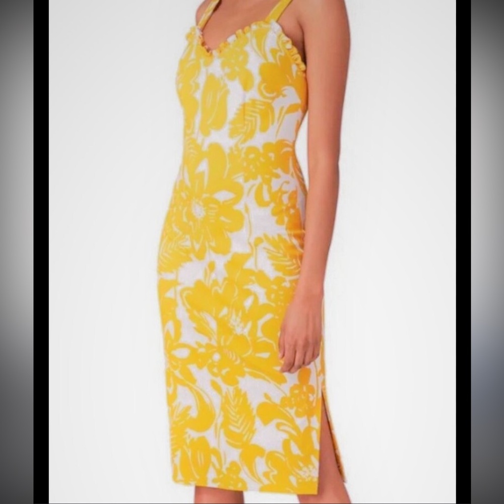 Trina Turk Marigold Zile Floral Strapless Dress